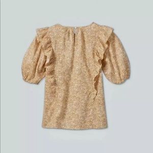 UniversalThread FloralPrintShortPuff Sleeve Sz M L